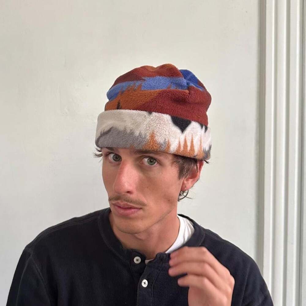 Handmade Custom Chunky Fleece Winter Ski Beanie Hat Cap